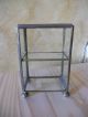 Vintage Small Brass Display Case With Hinged Door,  2 Shelves Display Cases photo 2