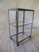 Vintage Small Brass Display Case With Hinged Door,  2 Shelves Display Cases photo 4