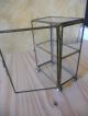 Vintage Small Brass Display Case With Hinged Door,  2 Shelves Display Cases photo 6