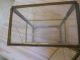 Vintage Small Brass Display Case With Hinged Door,  2 Shelves Display Cases photo 7