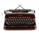 Vintage 1939 Corona Speedline 2s Silent Typewriter Red W/ Case Lc Smith Retro Typewriters photo 2