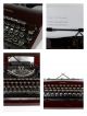 Vintage 1939 Corona Speedline 2s Silent Typewriter Red W/ Case Lc Smith Retro Typewriters photo 3