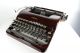 Vintage 1939 Corona Speedline 2s Silent Typewriter Red W/ Case Lc Smith Retro Typewriters photo 7