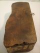 Primitive Hand Hewn Printing Wood Block W Hearts Antique Textile Stencil Stamp Primitives photo 10