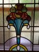 Amazing Floral Art Nouveau Stained Glass Window Beveled Glass 1900-1940 photo 1
