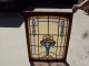 Amazing Floral Art Nouveau Stained Glass Window Beveled Glass 1900-1940 photo 3
