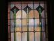 C.  1920 - 1930 Antique Stained Glass Window,  No Cracks Or Breaks,  New Frame 1900-1940 photo 2