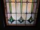 C.  1920 - 1930 Antique Stained Glass Window,  No Cracks Or Breaks,  New Frame 1900-1940 photo 3