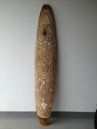Large New Guinea Warrior Tribal Gobe Board photo