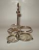Antique Mappin & Webb Sheffield London Triple - Plated Silver Cruet Holder C1890 ' S Other photo 3