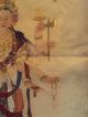 Tibetan Silk Inwrought Thangka Buddha Thousand Arm Hand Kwan Yin Statue Nepal Tibet photo 6