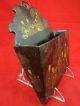 Antique Japanese Black Lacquer Wall - Mounted Letter Holder Other photo 3