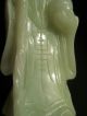 Rare & 19th C.  Antique Chinese Pale Celadon Jade Figure Statue Shoulao Brush Washers photo 7