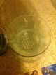 Irredescent Ribbed Glass Hurricane Oil Lamp Wide Globe/shade Vtg Working Parts Lamps photo 1