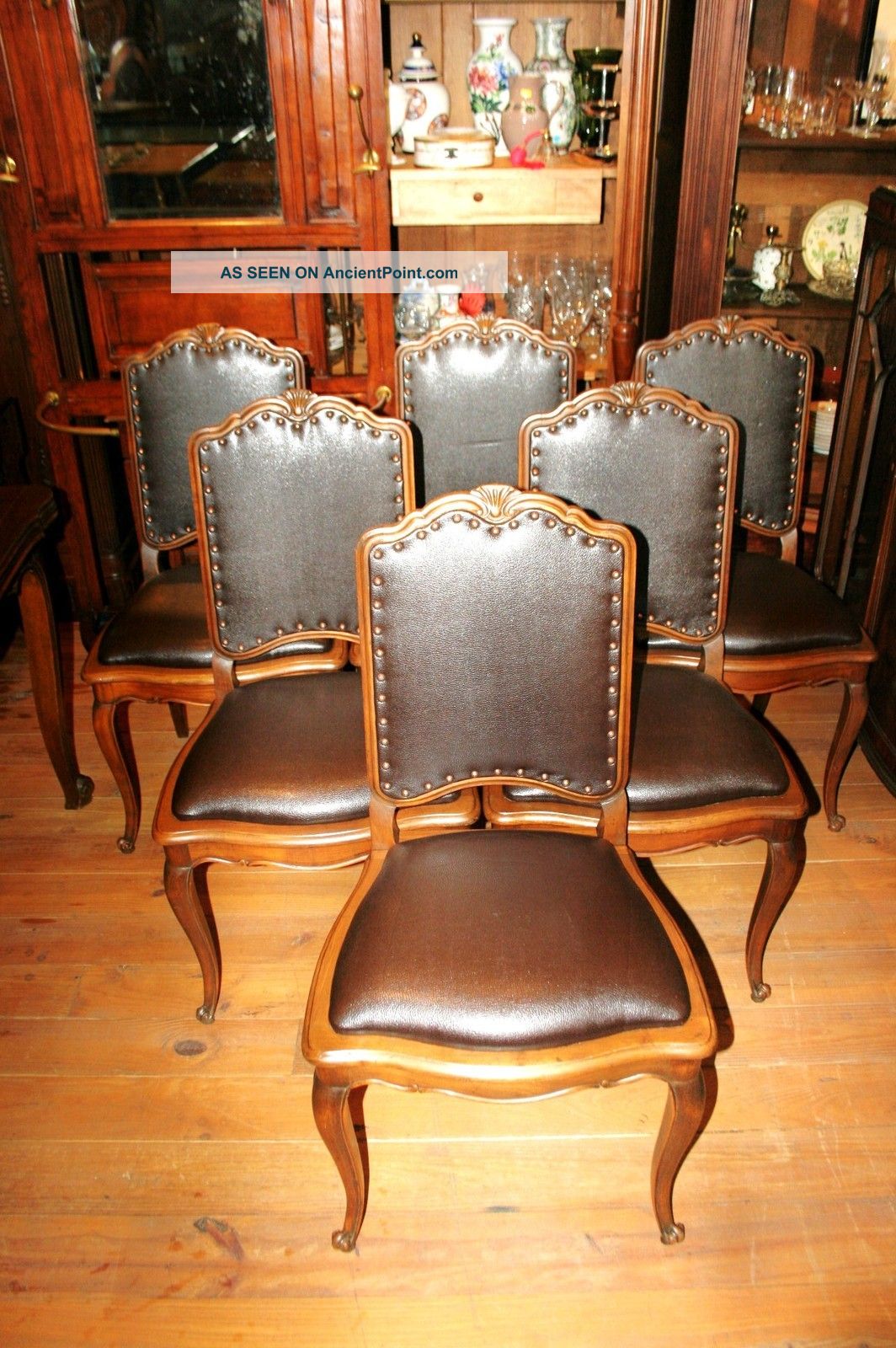 Exquisite French Atique Walnut Upholstered Louis Xv Chairs Circa 1880 ' S 1800-1899 photo