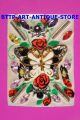 1 Rare Kruba Krissana King Butterfly Amulet Phra Pidta W Painted Flowers Amulets photo 3