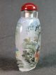 Chinese Scenery Inside Hand Painted Glass Snuff Bottle:gift Box Snuff Bottles photo 4