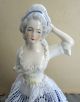 1920 ' S German Porcelain Half Doll Pin Cushion - Marked - Marie Antoinette Figurines photo 1