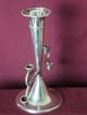 Silver Plated Single Trumpet Epergne Vase Deco Look & Impressive Piece Vases & Urns photo 1