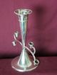 Silver Plated Single Trumpet Epergne Vase Deco Look & Impressive Piece Vases & Urns photo 3