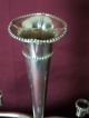 Silver Plated Single Trumpet Epergne Vase Deco Look & Impressive Piece Vases & Urns photo 4