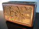 Folk Art Wood Carving Story Teller Figurative Chest Boxes photo 8