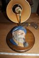 Vintage Wall Lamp With Captain Smoking Pipe Figure On Wood Base - Great Cond.  Look Lamps photo 10