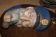 Vintage Wall Lamp With Captain Smoking Pipe Figure On Wood Base - Great Cond.  Look Lamps photo 6