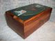 Vintage Lane Cedar Chest Jewelry Box + Key Birds & Heart Top - Salesman Sample Boxes photo 3