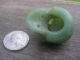 Rare Sacred Green Jade Shaman ' S Magical Skull Drum Mallet Hongshan Culture 02 Amulets photo 3