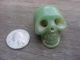 Rare Sacred Green Jade Shaman ' S Magical Skull Drum Mallet Hongshan Culture 02 Amulets photo 4