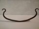 Primitive Blacksmith Forged Kettle Pot Handle Wrought Iron Hearth Caldron Swing Primitives photo 9