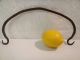 Primitive Blacksmith Forged Kettle Pot Handle Wrought Iron Hearth Caldron Swing Primitives photo 11
