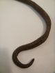 Primitive Blacksmith Forged Kettle Pot Handle Wrought Iron Hearth Caldron Swing Primitives photo 8
