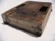 Primitive Hand Carved Printing Wood Block Antique Textile Stencil Stamp W Paint Primitives photo 9