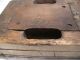 Primitive Hand Carved Printing Wood Block Antique Textile Stencil Stamp W Paint Primitives photo 10