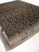 Primitive Hand Carved Printing Wood Block Antique Textile Stencil Stamp W Paint Primitives photo 4