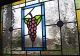 Stained Glass Window Panel Victorian Leaded - Grapevine 1940-Now photo 2