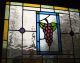 Stained Glass Window Panel Victorian Leaded - Grapevine 1940-Now photo 5