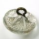 Antique Glory Mold Glass Button Crystal Color Pebble Back Buttons photo 3