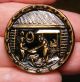 Antique Detailed Brass Story Figures Button Of The Village Blacksmith Buttons photo 1