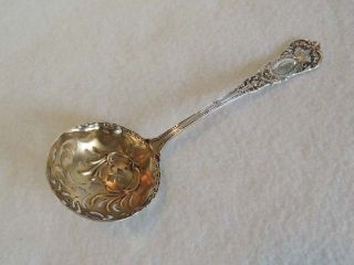 Antique Ornate Sterling Silver Pierced Spoon. .  Empire By Durgin C.  1880 - 1905 photo