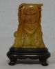 Well Hand Carved Chinese Yellow Shou - Shan Stone Louhan Figure (16) Men, Women & Children photo 3
