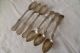 Ottoman Empire 19th C.  Set Of Six Silver Tee Spoons With Sultan`s Tugra Middle East photo 4