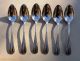 Vintage Set Of 6 French Cafe Coffee Spoons Silverplate Brand Reneka W/ Box Other photo 1