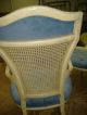 Cane Back Dining Arm Chair Vintage Country French Provincial Modern 2 Available Post-1950 photo 7
