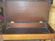 Vintage Ol ' E Sewing Brown Faux Leather Seatee Bench Lid Opens/closes Post-1950 photo 1