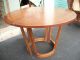 Vintage 1960 ' S Fine Wood Dining Table,  With Protector + Leaf Post-1950 photo 5