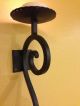 Tuscan Candle Wall Sconce - Hand Forged Iron,  Antique Brown Finish,  24 