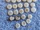Vintage Porcelain Sewing Buttons Of 28 Crafts Clothes Buttons photo 5